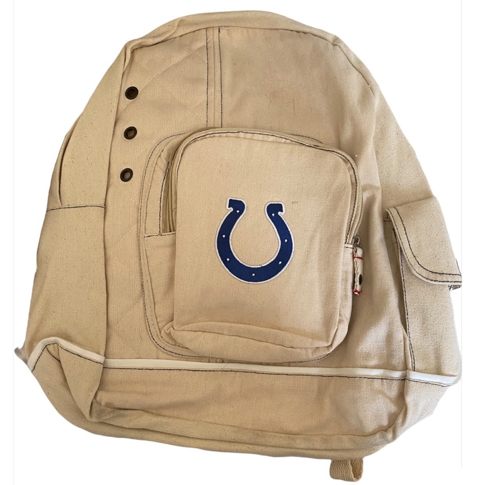 Prō•FAN•ity by littlearth | Colts linen fabric backpack